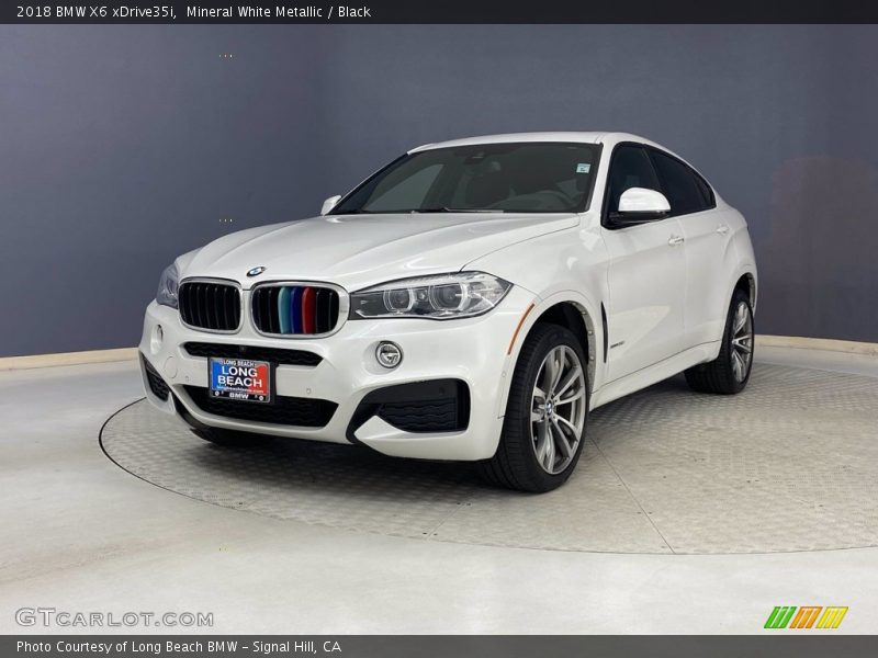 Mineral White Metallic / Black 2018 BMW X6 xDrive35i