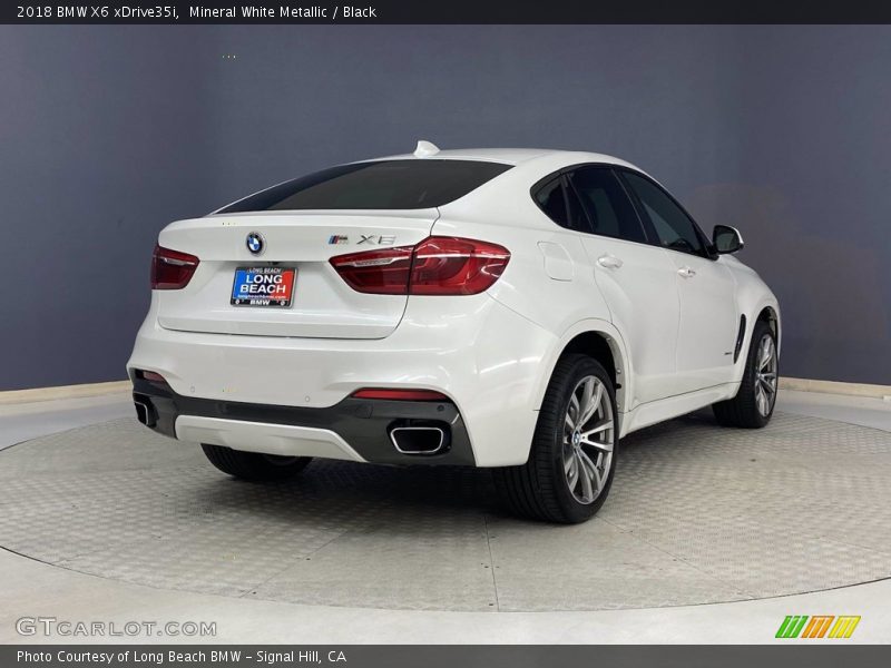 Mineral White Metallic / Black 2018 BMW X6 xDrive35i
