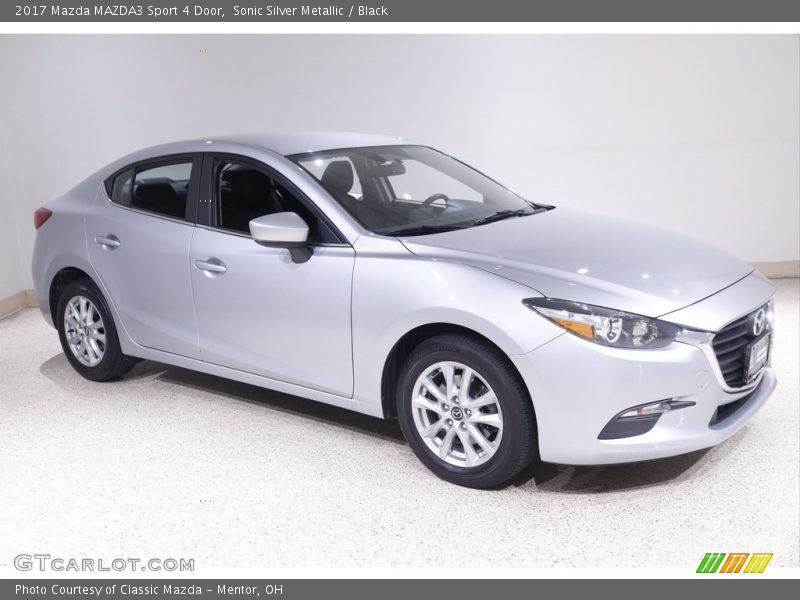 Sonic Silver Metallic / Black 2017 Mazda MAZDA3 Sport 4 Door