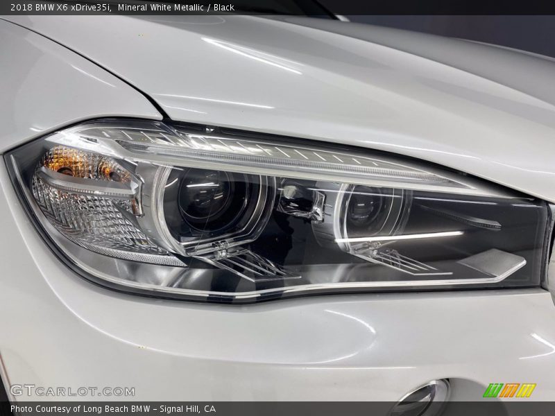 Mineral White Metallic / Black 2018 BMW X6 xDrive35i