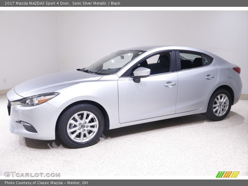 Sonic Silver Metallic / Black 2017 Mazda MAZDA3 Sport 4 Door