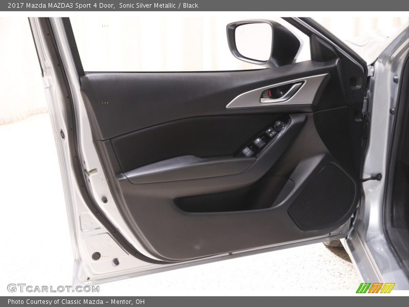 Sonic Silver Metallic / Black 2017 Mazda MAZDA3 Sport 4 Door