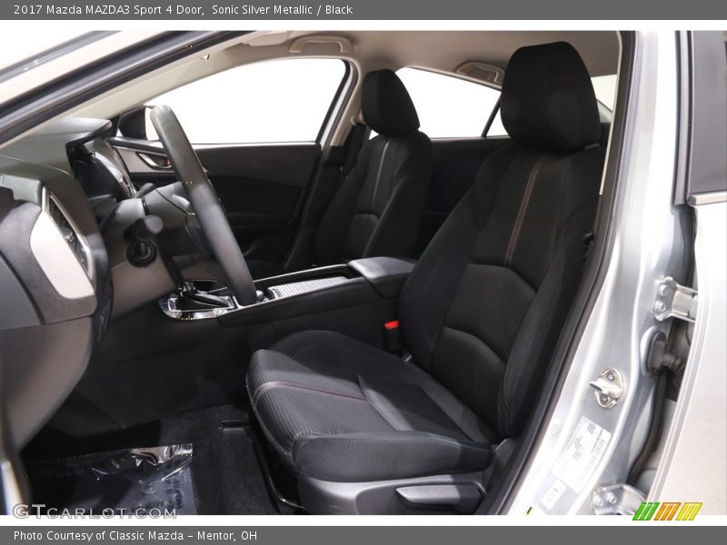 Sonic Silver Metallic / Black 2017 Mazda MAZDA3 Sport 4 Door