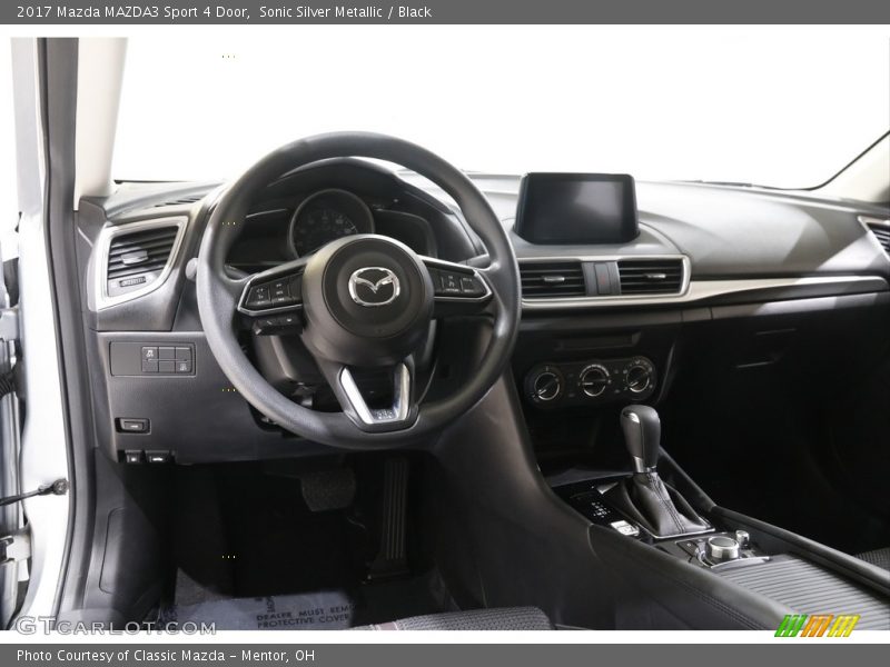 Sonic Silver Metallic / Black 2017 Mazda MAZDA3 Sport 4 Door
