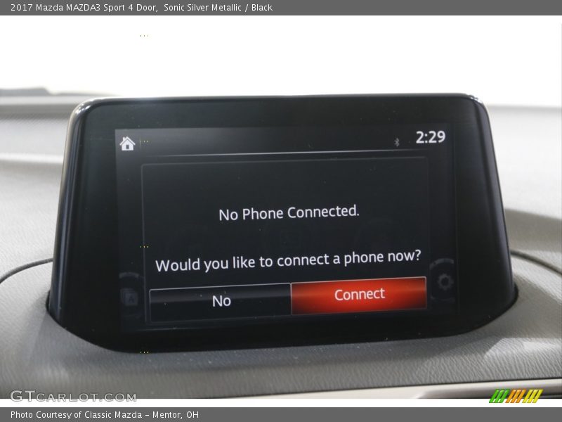 Sonic Silver Metallic / Black 2017 Mazda MAZDA3 Sport 4 Door