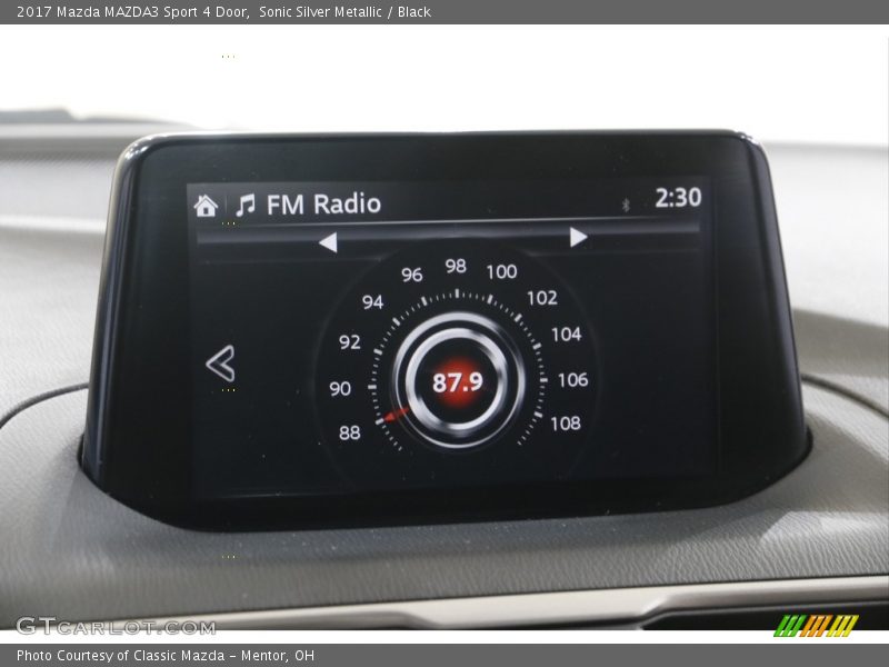 Sonic Silver Metallic / Black 2017 Mazda MAZDA3 Sport 4 Door