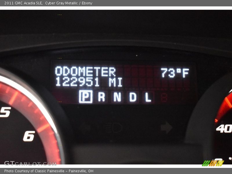 Cyber Gray Metallic / Ebony 2011 GMC Acadia SLE