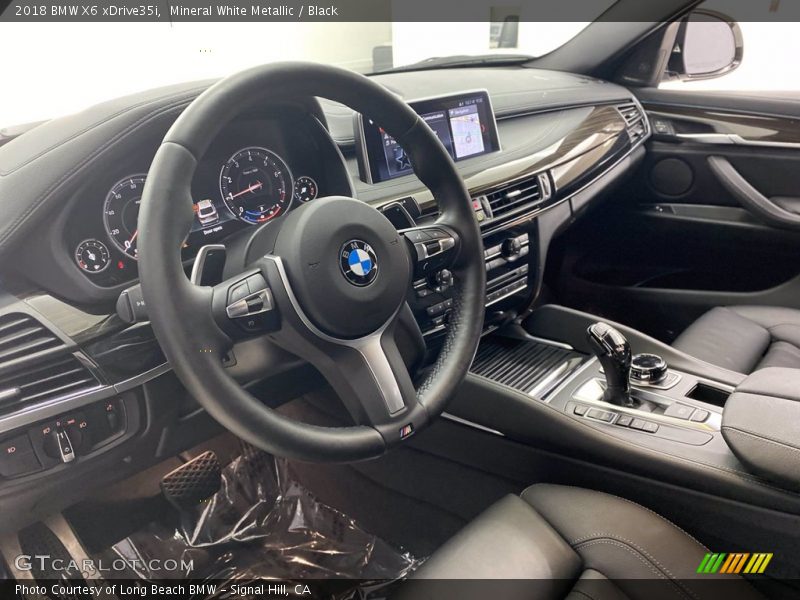 Mineral White Metallic / Black 2018 BMW X6 xDrive35i