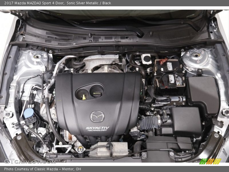 Sonic Silver Metallic / Black 2017 Mazda MAZDA3 Sport 4 Door