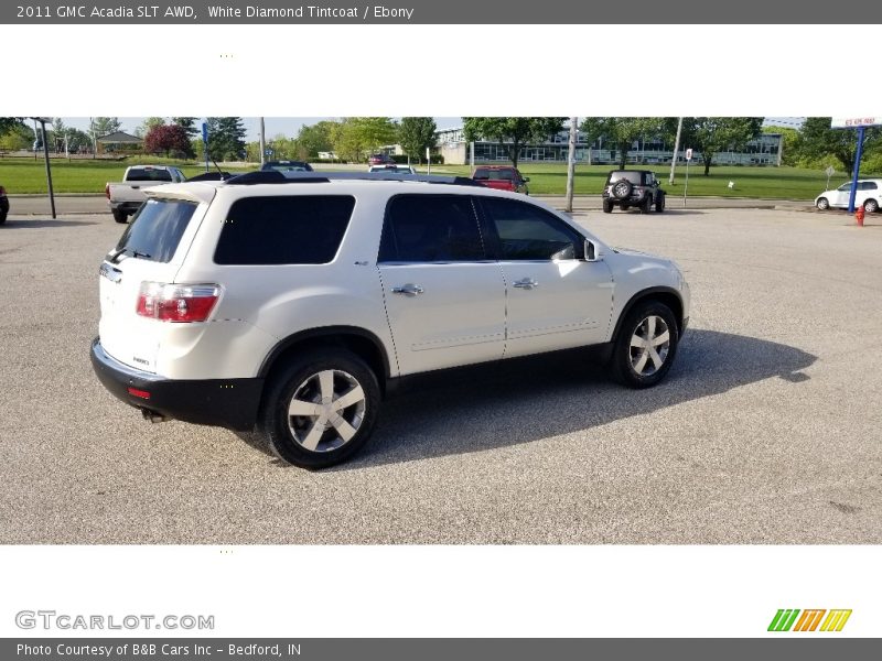 White Diamond Tintcoat / Ebony 2011 GMC Acadia SLT AWD