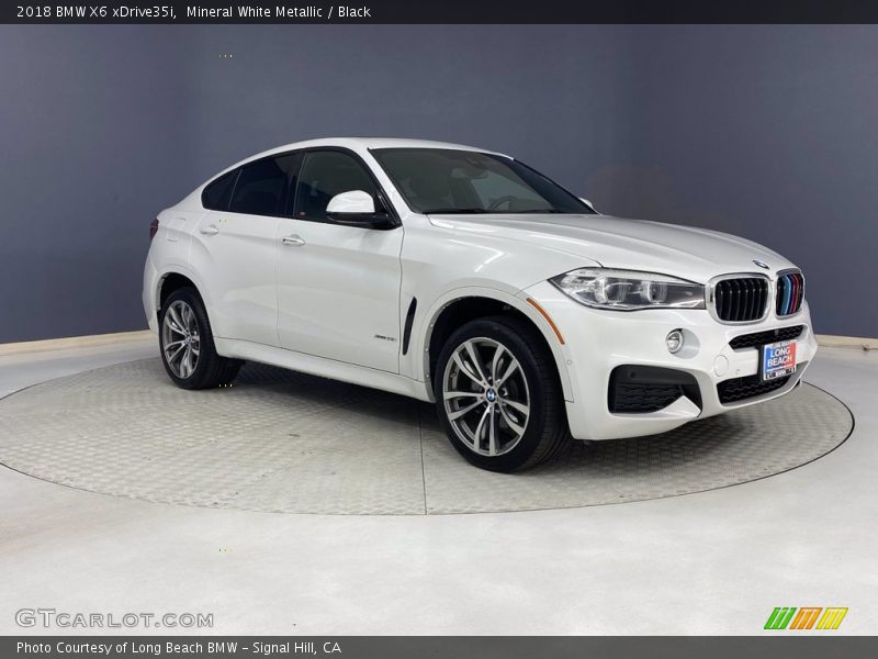 Mineral White Metallic / Black 2018 BMW X6 xDrive35i