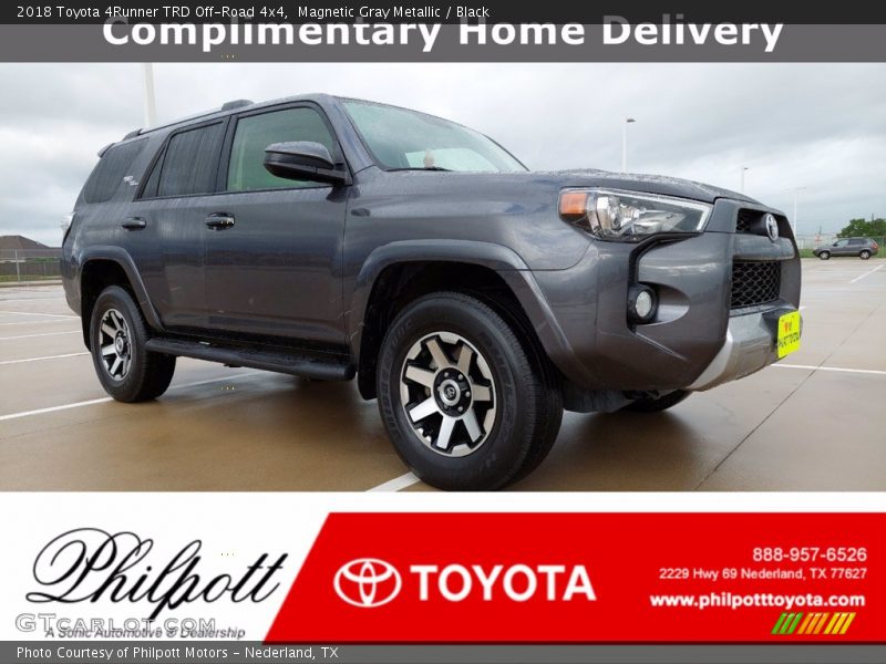 Magnetic Gray Metallic / Black 2018 Toyota 4Runner TRD Off-Road 4x4