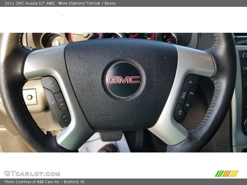 White Diamond Tintcoat / Ebony 2011 GMC Acadia SLT AWD