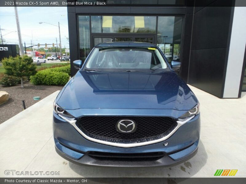 Eternal Blue Mica / Black 2021 Mazda CX-5 Sport AWD