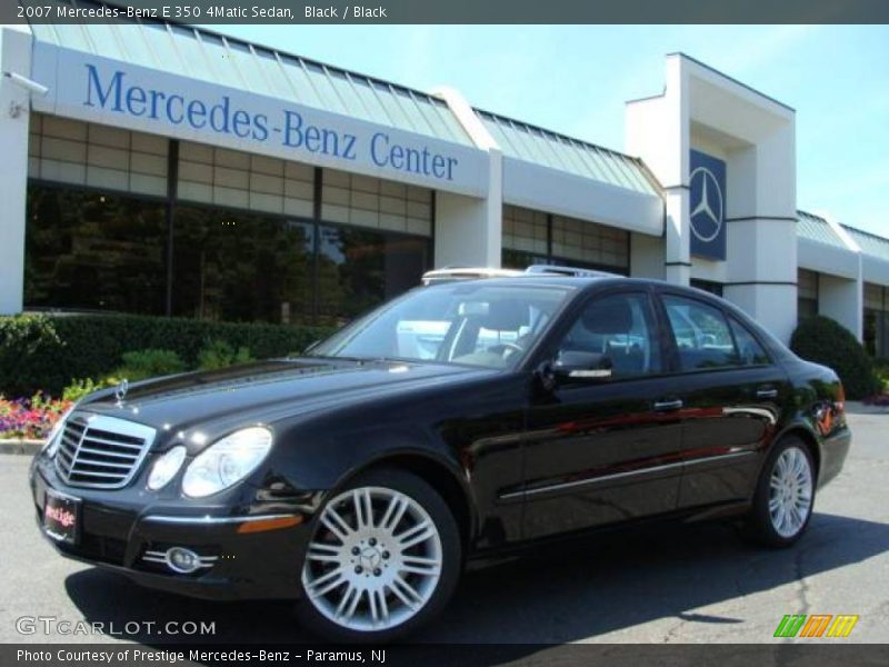 Black / Black 2007 Mercedes-Benz E 350 4Matic Sedan