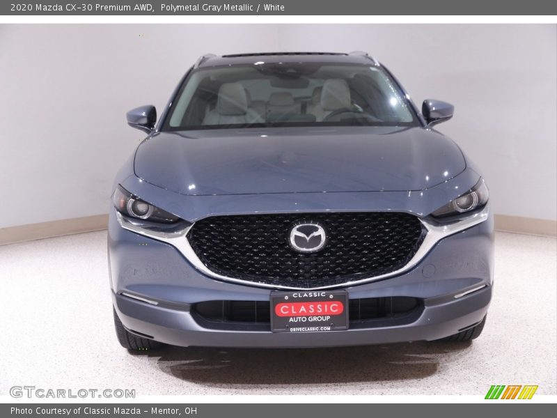 Polymetal Gray Metallic / White 2020 Mazda CX-30 Premium AWD