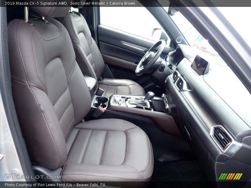Sonic Silver Metallic / Caturra Brown 2019 Mazda CX-5 Signature AWD