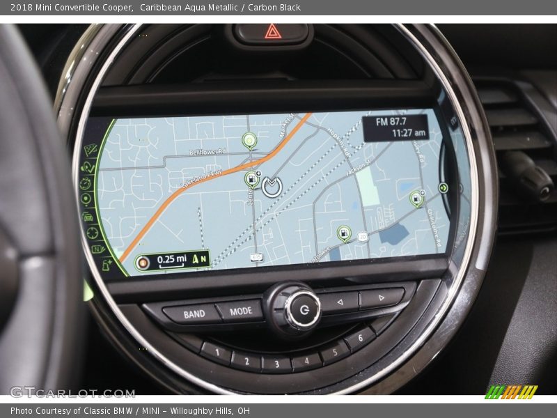 Navigation of 2018 Convertible Cooper
