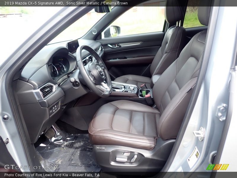 Sonic Silver Metallic / Caturra Brown 2019 Mazda CX-5 Signature AWD