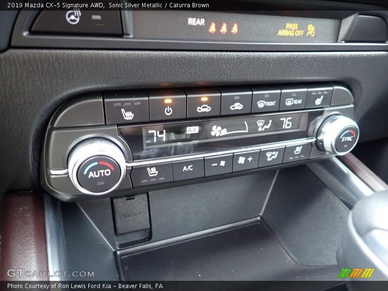 Sonic Silver Metallic / Caturra Brown 2019 Mazda CX-5 Signature AWD