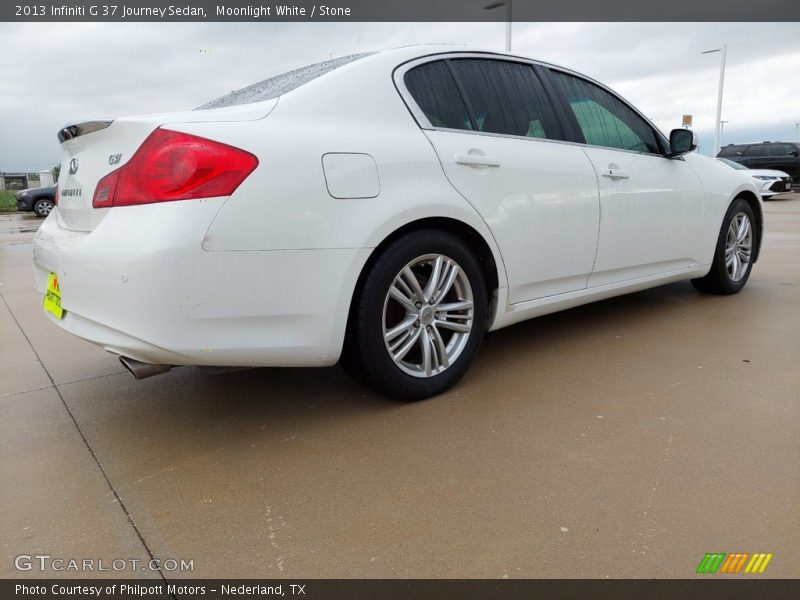 Moonlight White / Stone 2013 Infiniti G 37 Journey Sedan