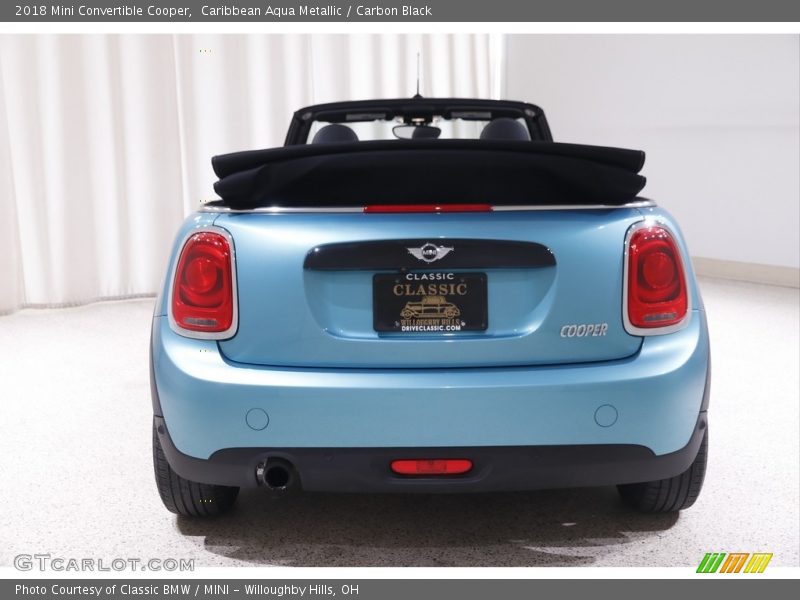 Caribbean Aqua Metallic / Carbon Black 2018 Mini Convertible Cooper