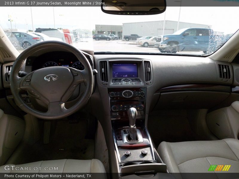 Moonlight White / Stone 2013 Infiniti G 37 Journey Sedan