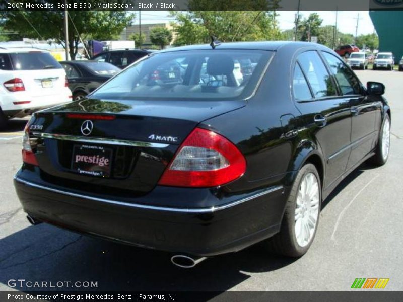 Black / Black 2007 Mercedes-Benz E 350 4Matic Sedan