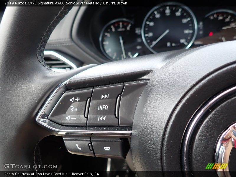 Sonic Silver Metallic / Caturra Brown 2019 Mazda CX-5 Signature AWD