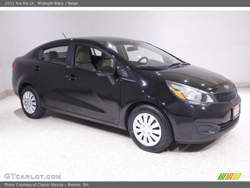 Midnight Black / Beige 2012 Kia Rio LX