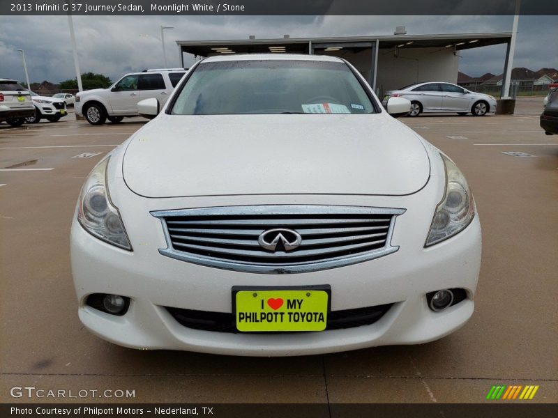 Moonlight White / Stone 2013 Infiniti G 37 Journey Sedan