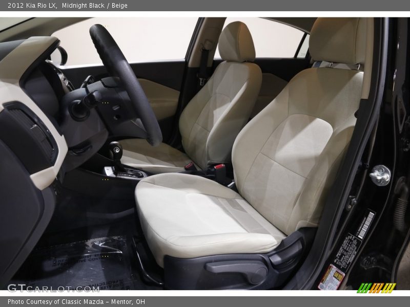 Midnight Black / Beige 2012 Kia Rio LX