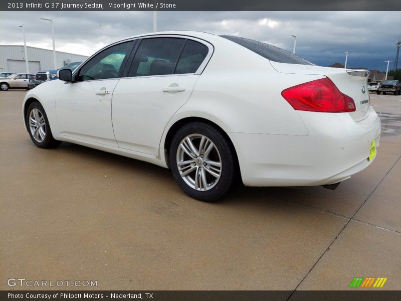 Moonlight White / Stone 2013 Infiniti G 37 Journey Sedan