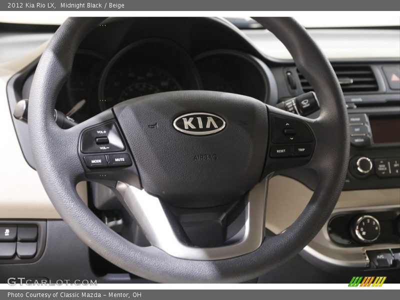 Midnight Black / Beige 2012 Kia Rio LX