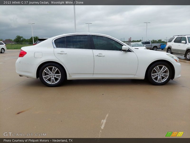 Moonlight White / Stone 2013 Infiniti G 37 Journey Sedan