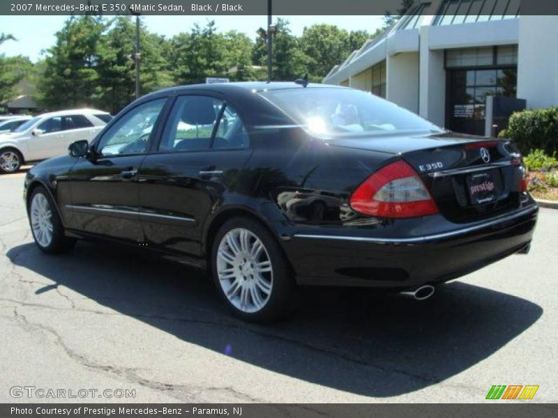 Black / Black 2007 Mercedes-Benz E 350 4Matic Sedan