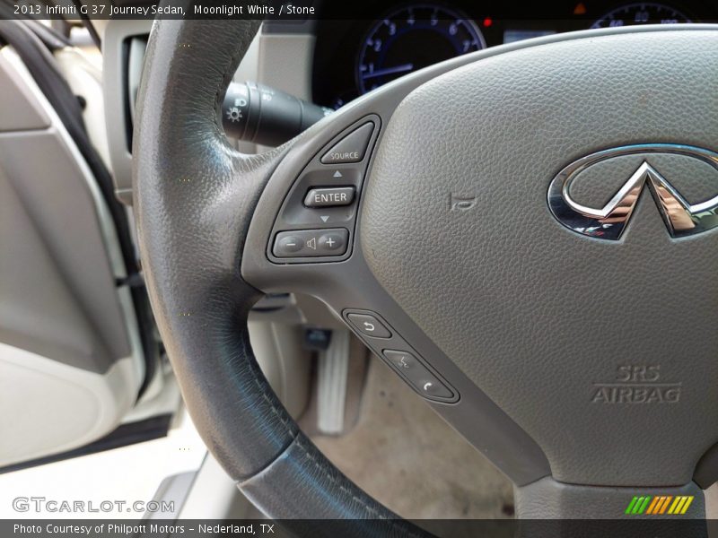 Moonlight White / Stone 2013 Infiniti G 37 Journey Sedan