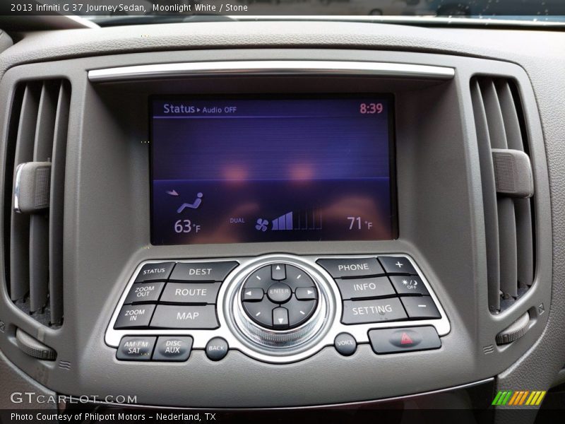Moonlight White / Stone 2013 Infiniti G 37 Journey Sedan
