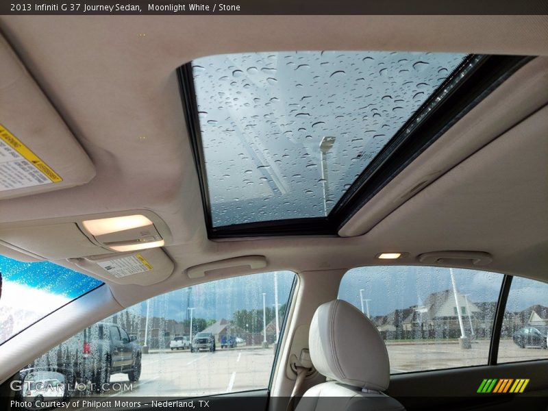 Moonlight White / Stone 2013 Infiniti G 37 Journey Sedan
