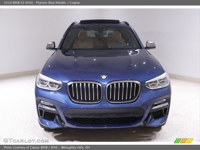 Phytonic Blue Metallic / Cognac 2019 BMW X3 M40i