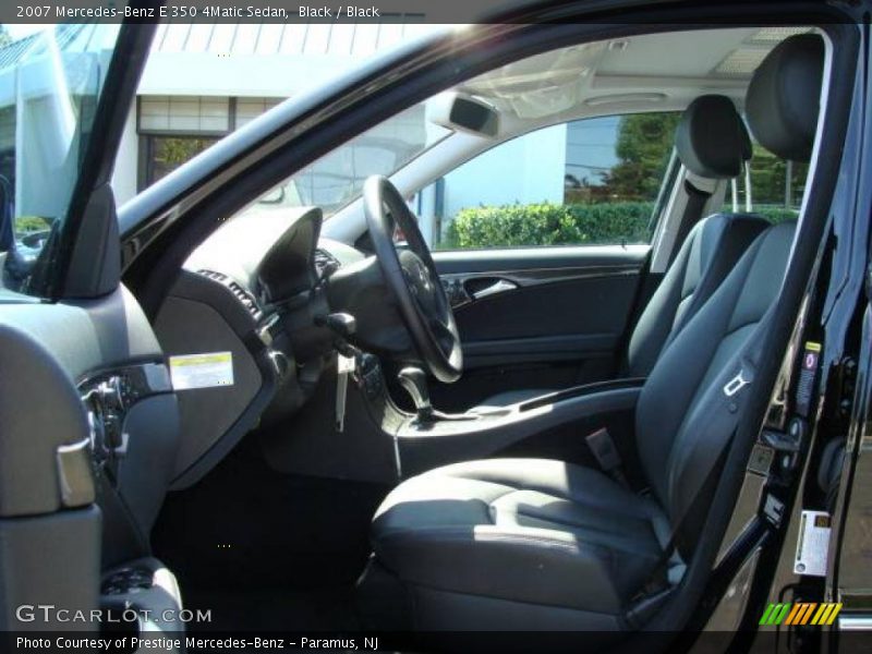 Black / Black 2007 Mercedes-Benz E 350 4Matic Sedan