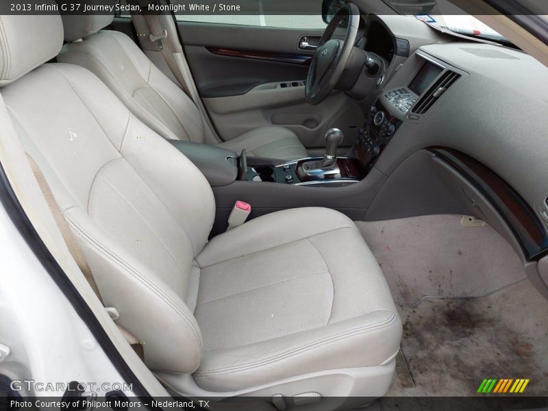 Moonlight White / Stone 2013 Infiniti G 37 Journey Sedan