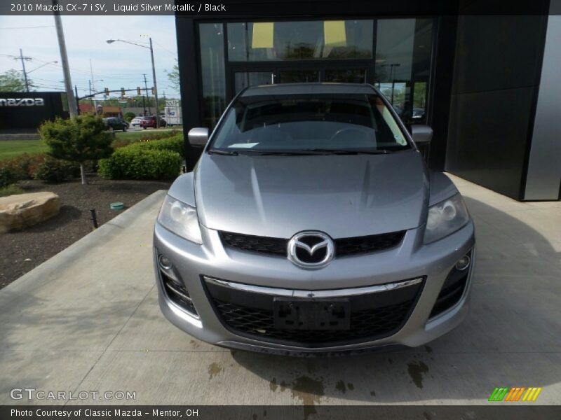 Liquid Silver Metallic / Black 2010 Mazda CX-7 i SV