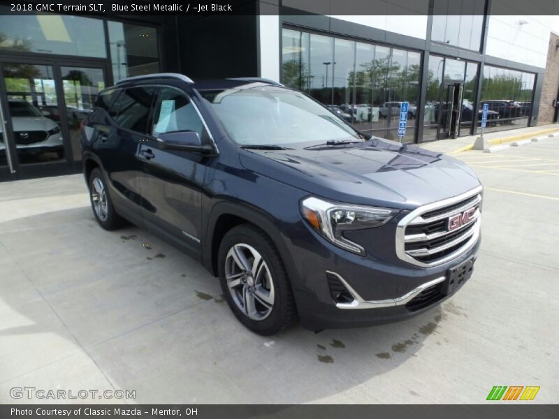 Blue Steel Metallic / ­Jet Black 2018 GMC Terrain SLT