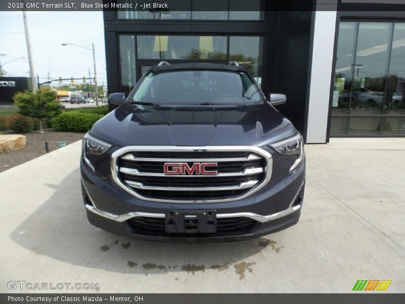 Blue Steel Metallic / ­Jet Black 2018 GMC Terrain SLT