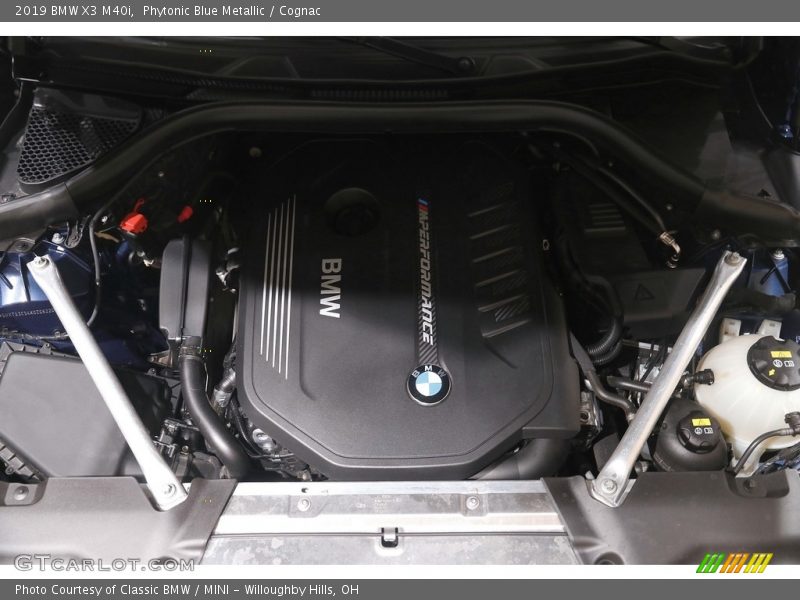 Phytonic Blue Metallic / Cognac 2019 BMW X3 M40i