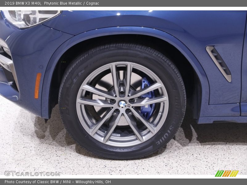 Phytonic Blue Metallic / Cognac 2019 BMW X3 M40i