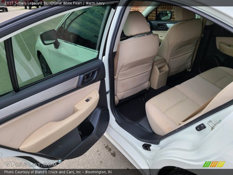 Rear Seat of 2015 Legacy 2.5i