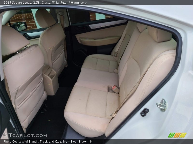 Rear Seat of 2015 Legacy 2.5i