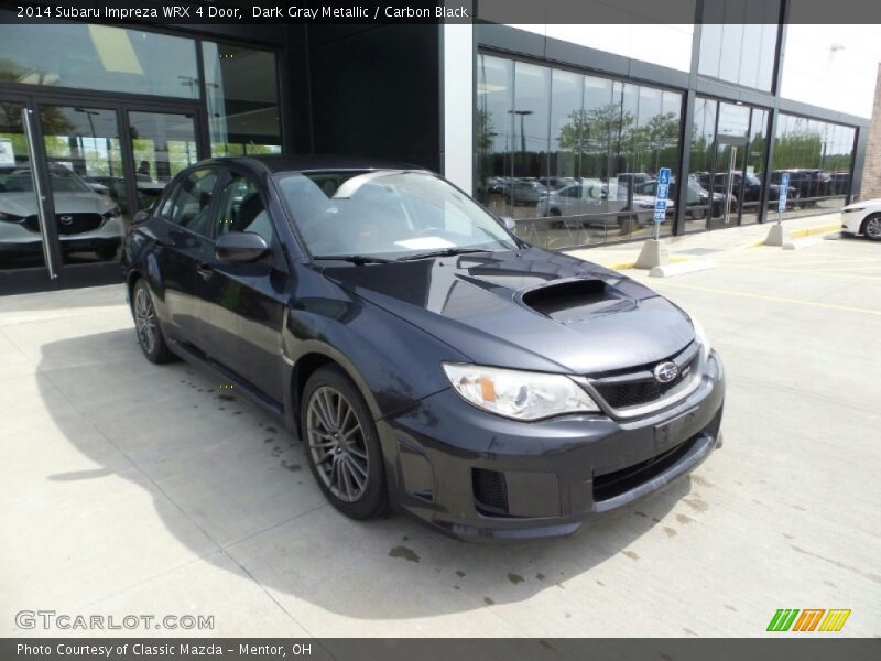 Dark Gray Metallic / Carbon Black 2014 Subaru Impreza WRX 4 Door